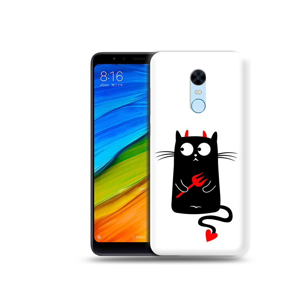 

Чехол MyPads Tocco для Xiaomi Redmi 5 Plus Кот демон (PT94743.327.97), Прозрачный, Tocco