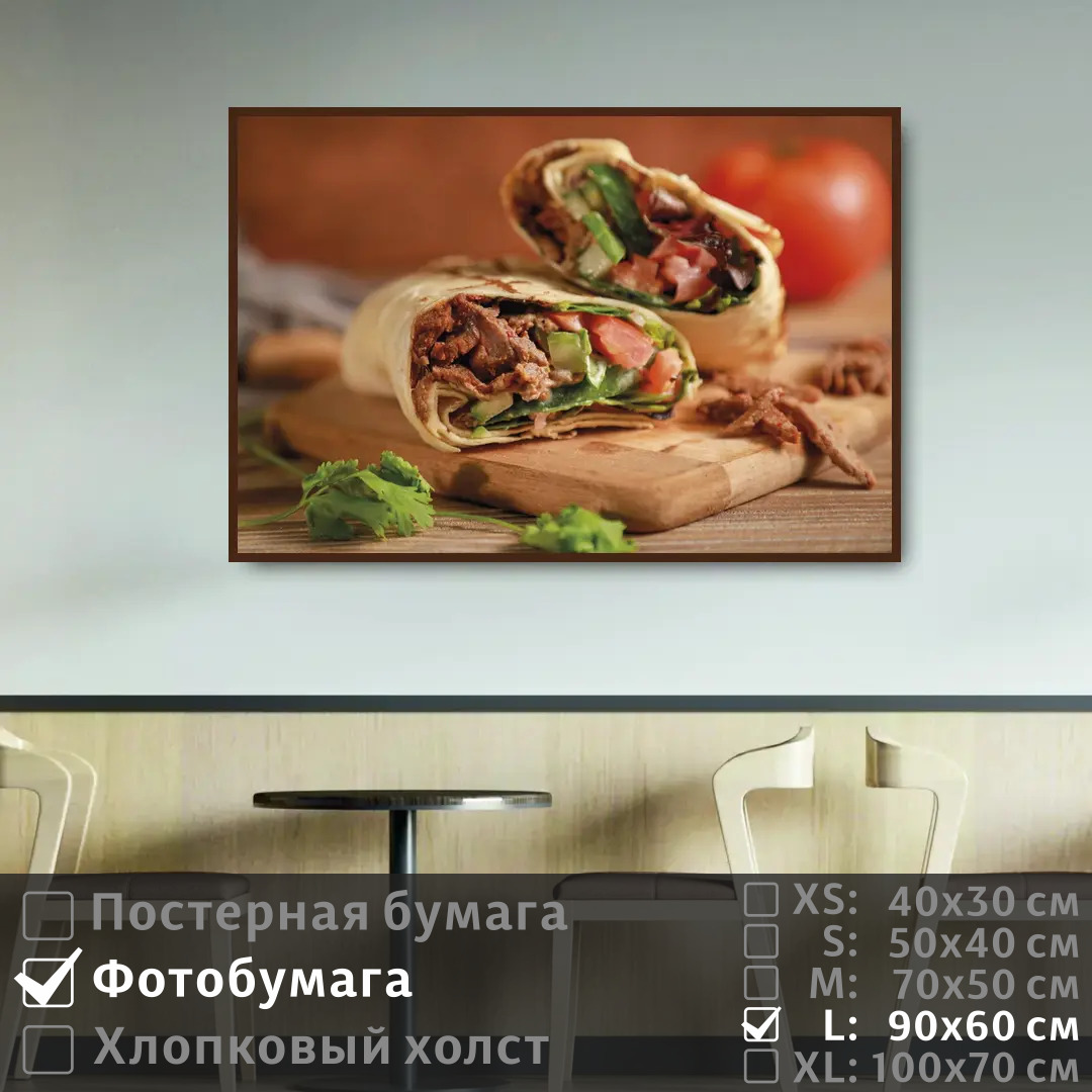 

Постер на фотобумаге ПолиЦентр Красочное блюдо из мяса 90х60 см, КрасочноеБлюдоИзМяса