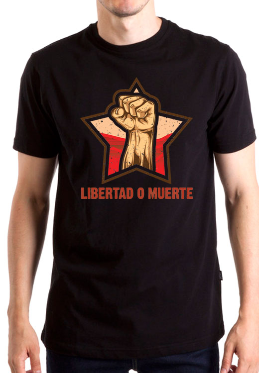 

Футболка унисекс NoBrand Libertad O Muerte черная XXXL, Черный, Libertad O Muerte