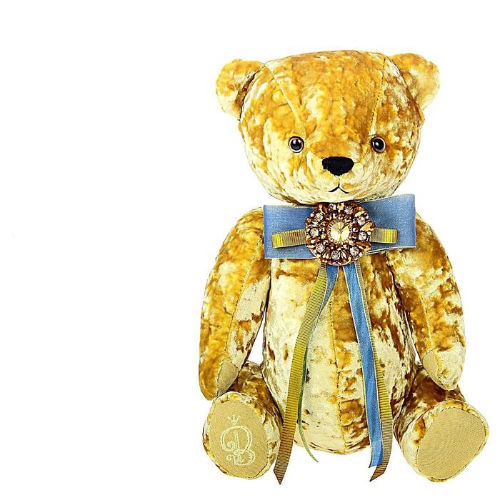 Мягкая игрушка BUDI BASA Медведь БернАрт, цвет золотой 1932778 мягкая игрушка медведь бернарт золотой