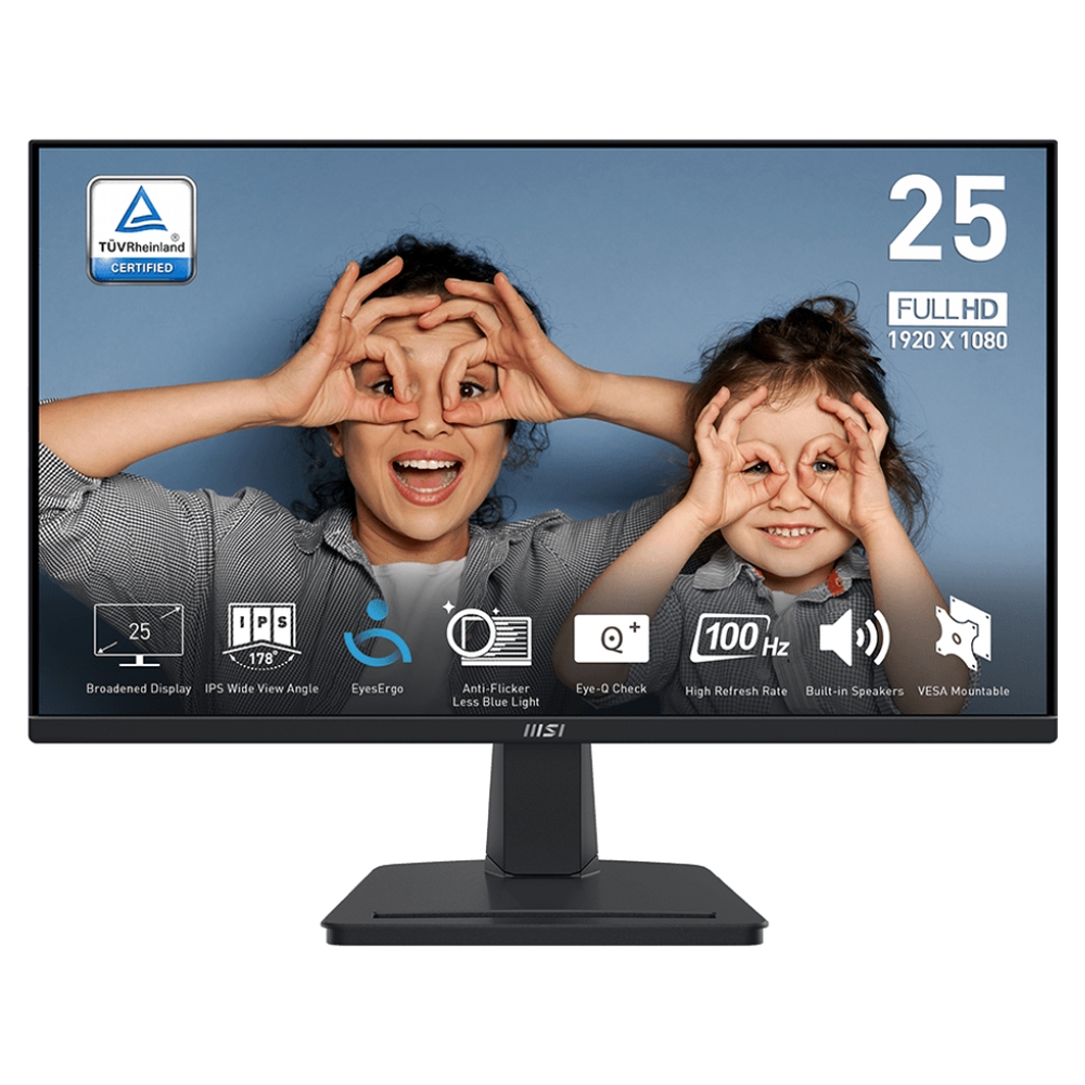 

24.5" Монитор MSI PRO MP251 черный 100Hz 1920x1080 IPS, PRO MP251