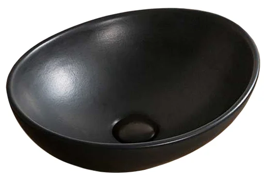Черная матовая керамическая раковина GiD Nc901