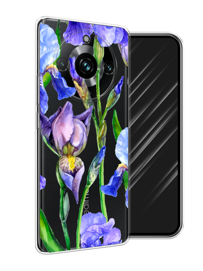 

Чехол Awog на Realme 11 Pro+ "Синие ирисы", Фиолетовый;голубой;зеленый