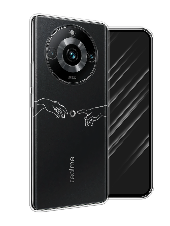 

Чехол Awog на Realme 11 Pro+ "Загрузка творения", Белый;серый;прозрачный