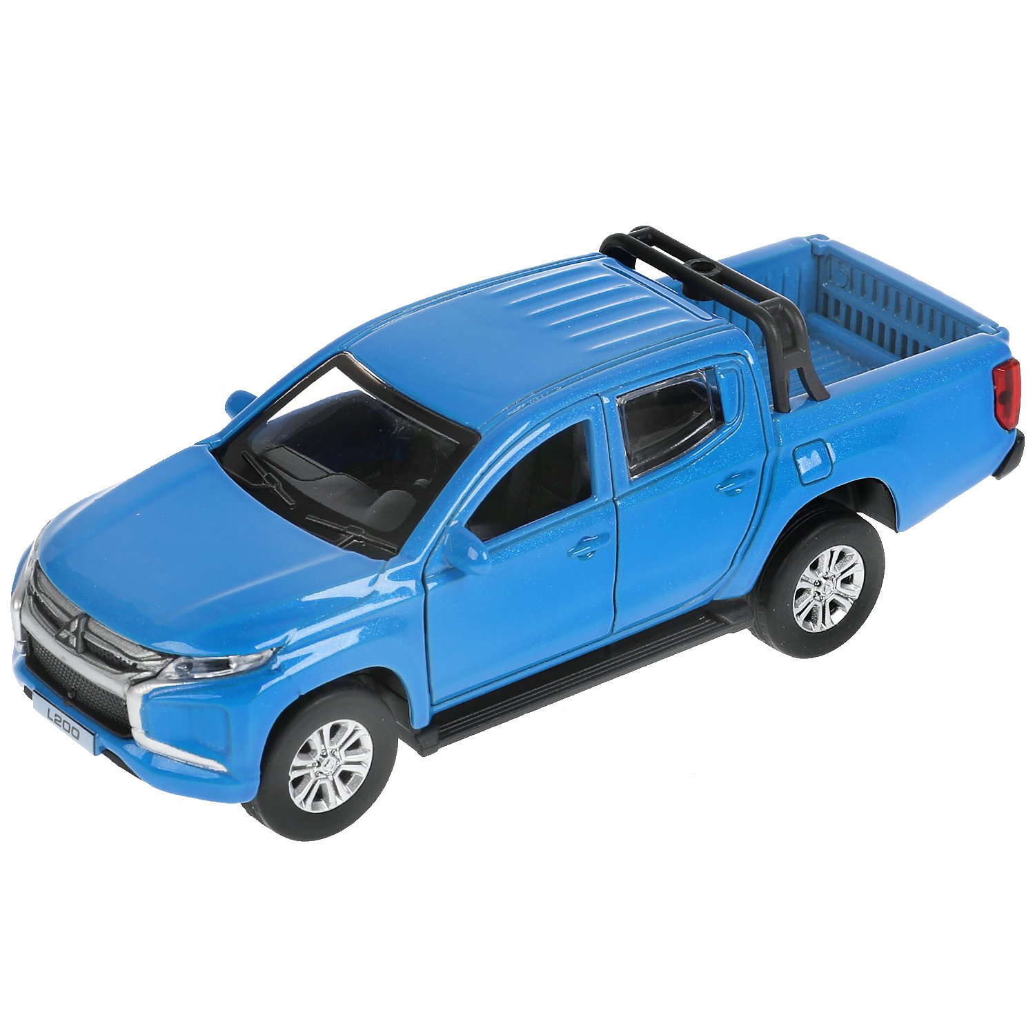 

Модель машины Технопарк Mitsubishi L200 пикап голубая инерционная, Голубой