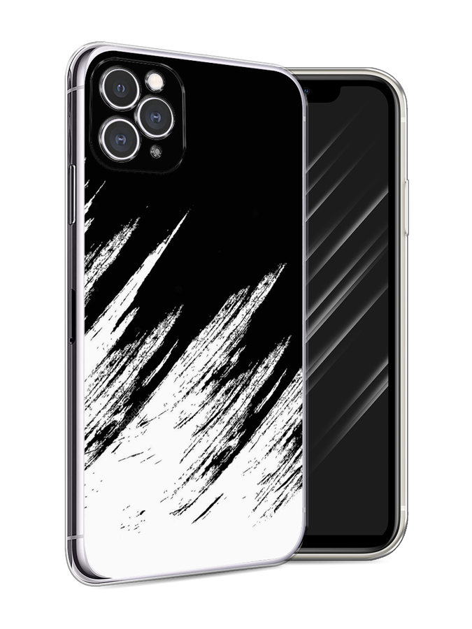 

Чехол Awog на Apple iPhone 11 Pro Max / Айфон 11 Pro Max "Черно белые брызги", Разноцветный, 12250-3