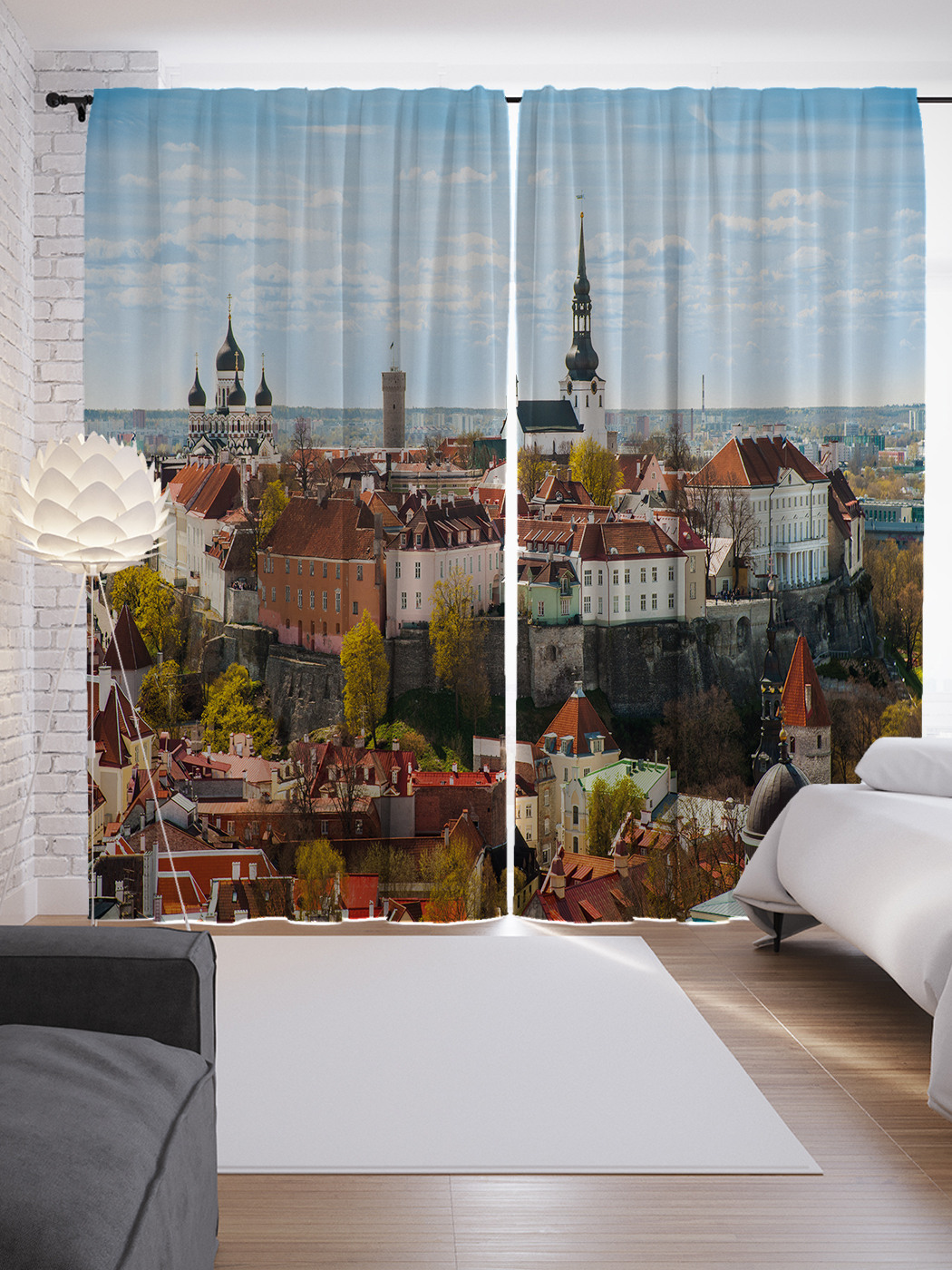 

Шторы JoyArty с фотопечатью "Центр Таллина" из сатена, 290х265 см, Центр Таллина