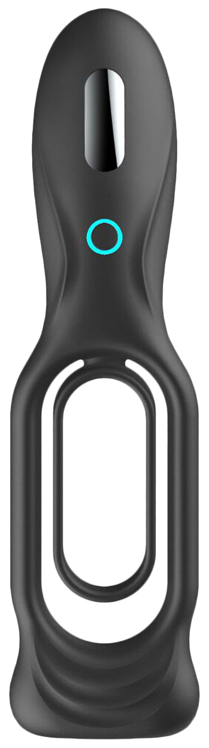 Черное двойное эрекционное виброкольцо N 88 Vibrating Rechargeable Cock Ring 183790