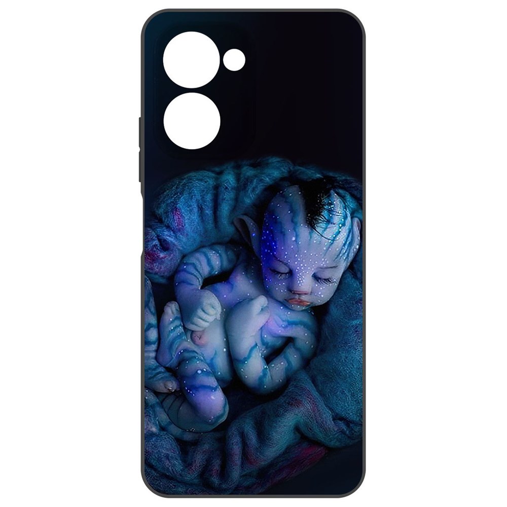 

Чехол-накладка Krutoff Soft Case Аватар - Малышка для Realme C33 2023 черный