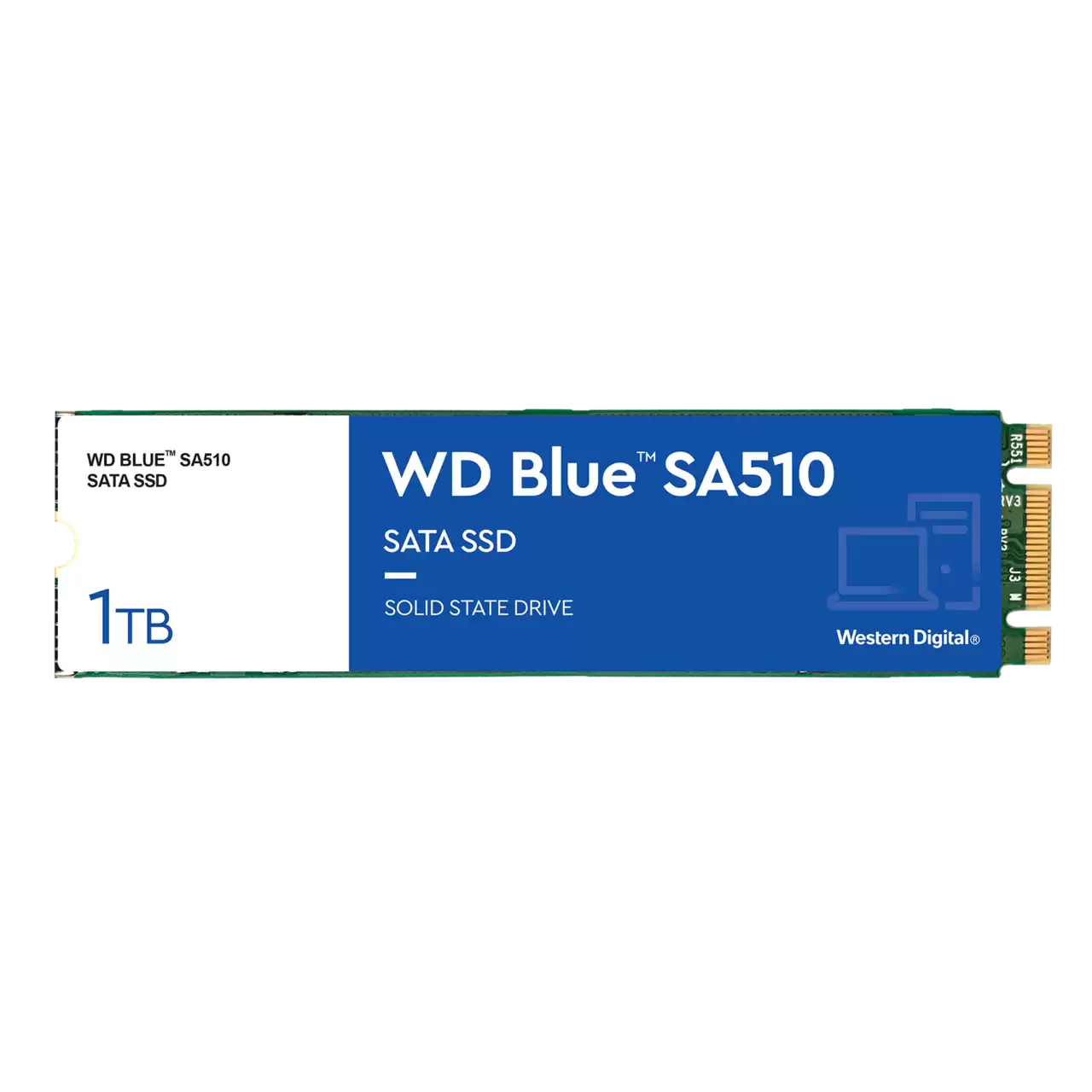 

SSD накопитель WD Blue SA510 M.2 2280 1 ТБ (WDS100T3B0B)