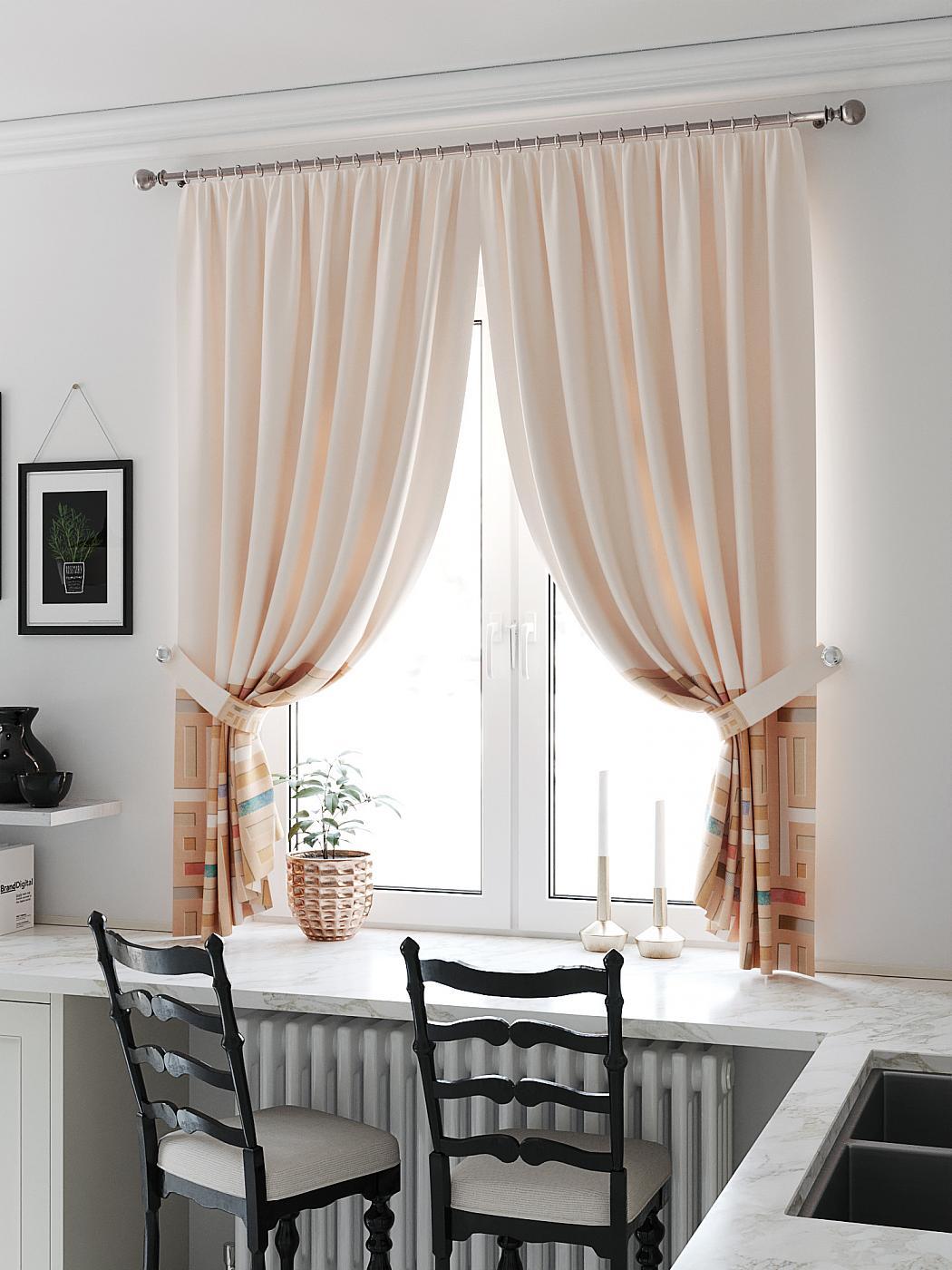 

Комплекты штор AT HOME / шторы в комнату 150х180 см / Мирквиренс (молочный), 961273