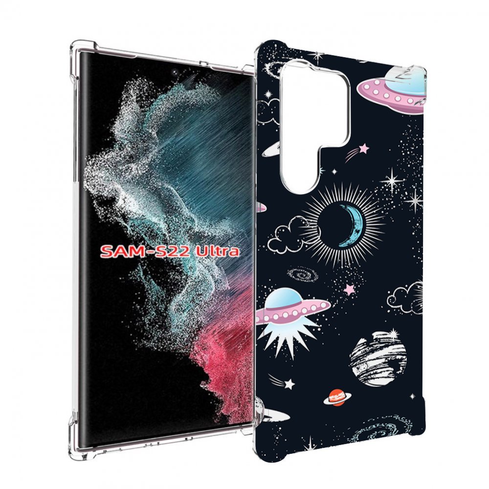 

Чехол MyPads космос-мини-картинки для Samsung Galaxy S23 Ultra, Прозрачный, Tocco