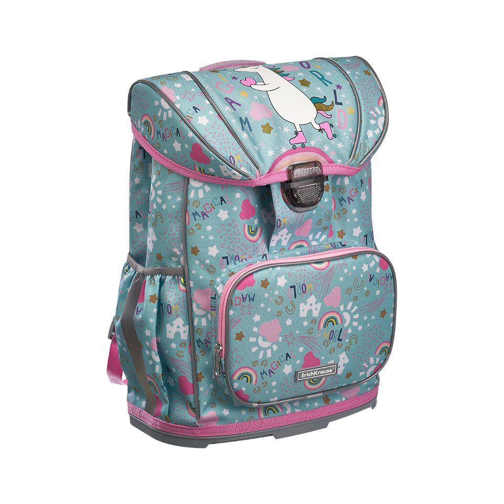 

Ученический рюкзак ErichKrause Rainbow Skate с пластиковым дном 16L, Разноцветный