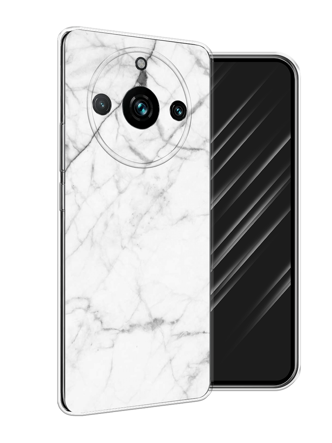 

Чехол Awog на Realme 11 Pro+ "Светлый мрамор", Серый