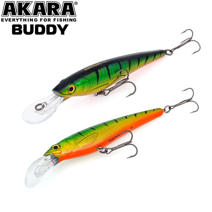 

Воблер Akara Buddy 85F 9 гр 1/3 oz 3,3 in A99, Разноцветный, Buddy
