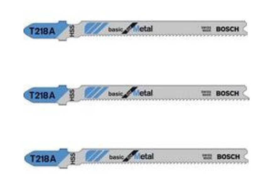 

Пилки для лобзика Bosch по металлу (67 мм; 3 шт.) T218A 2.608.631.672, 2.608.631.672