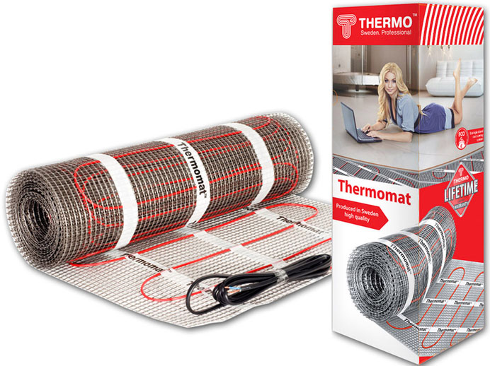 фото Thermo thermomat tvk-180 теплый пол нагревательный мат 180вт/550вт (3кв.м)