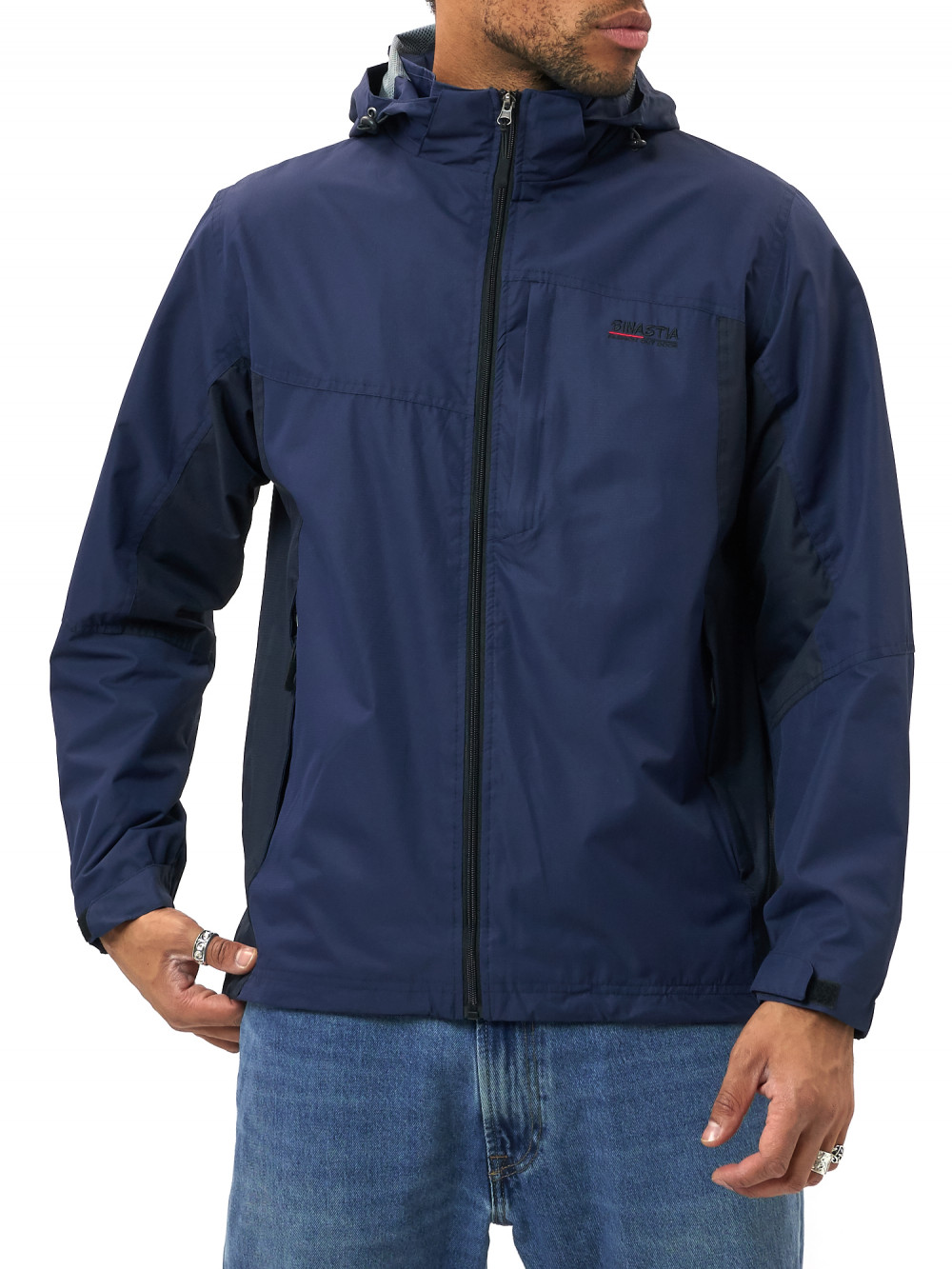 

Спортивная ветровка мужская NoBrand AD10821 синяя XXL, AD10821