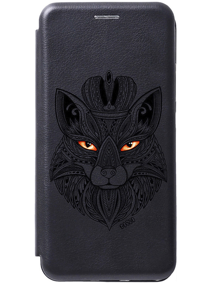 

Чехол-книжка на Xiaomi Redmi A3 с рисунком "Fox Queen" черный, Черный;желтый, 20012120