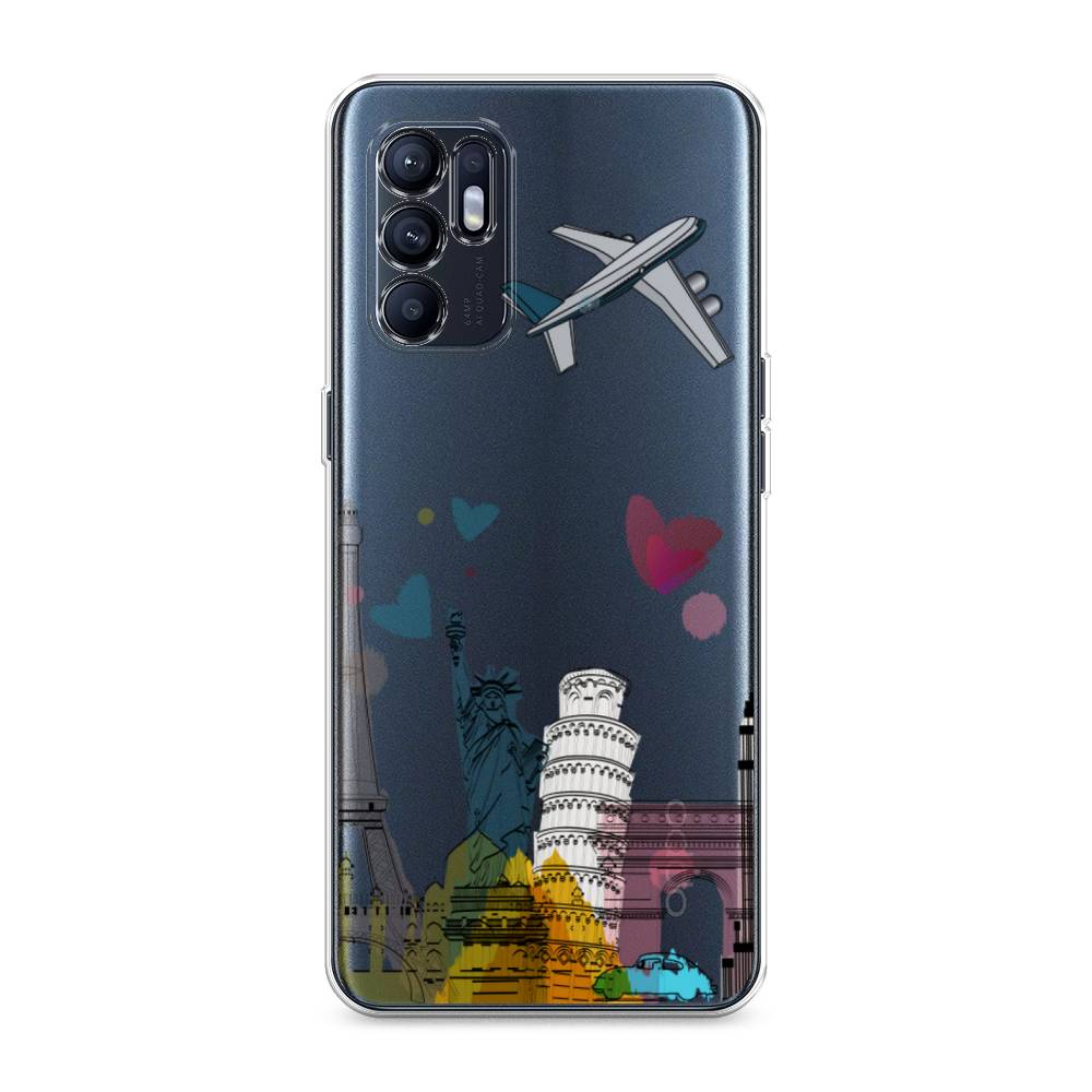 

Чехол Awog на Oppo Reno 6 4G "Самолет путешествий", Разноцветный, 257850-10
