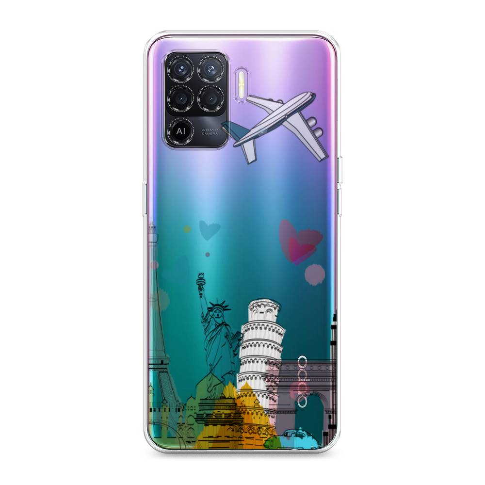 

Чехол Awog на Oppo Reno 5 Lite "Самолет путешествий", Разноцветный, 255150-10