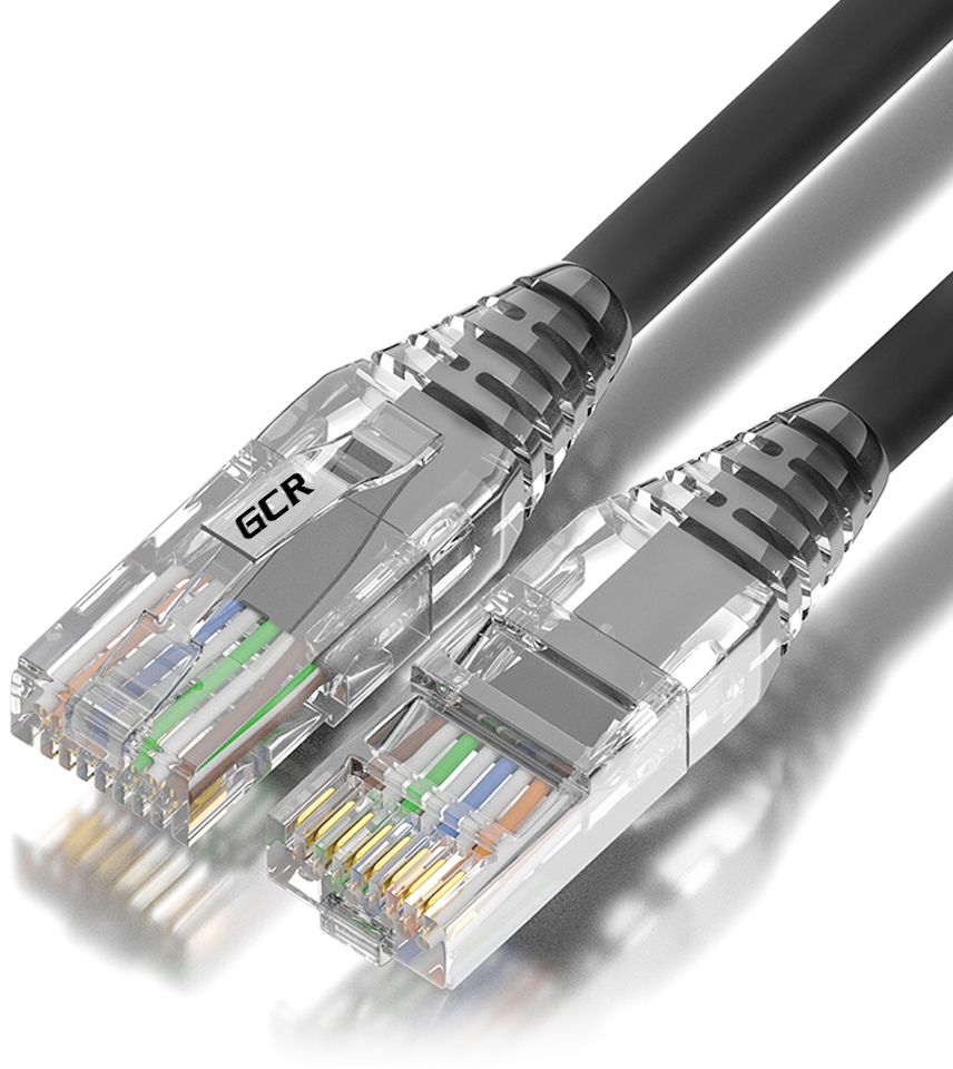 фото Патч-корд gcr utp cat.5e 1 гбит/с компьютерный кабель для интернета 3м