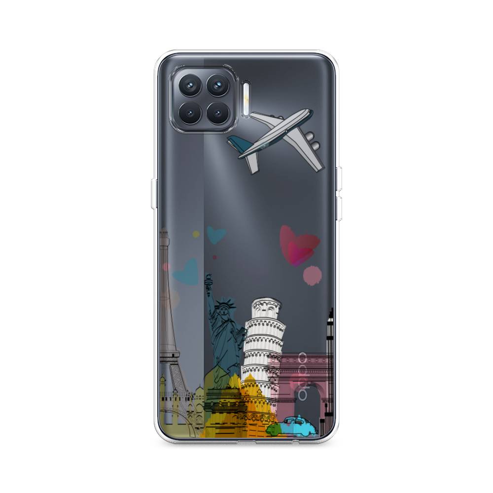 

Чехол Awog на Oppo Reno 4 Lite/A93 "Самолет путешествий", Разноцветный, 254550-10