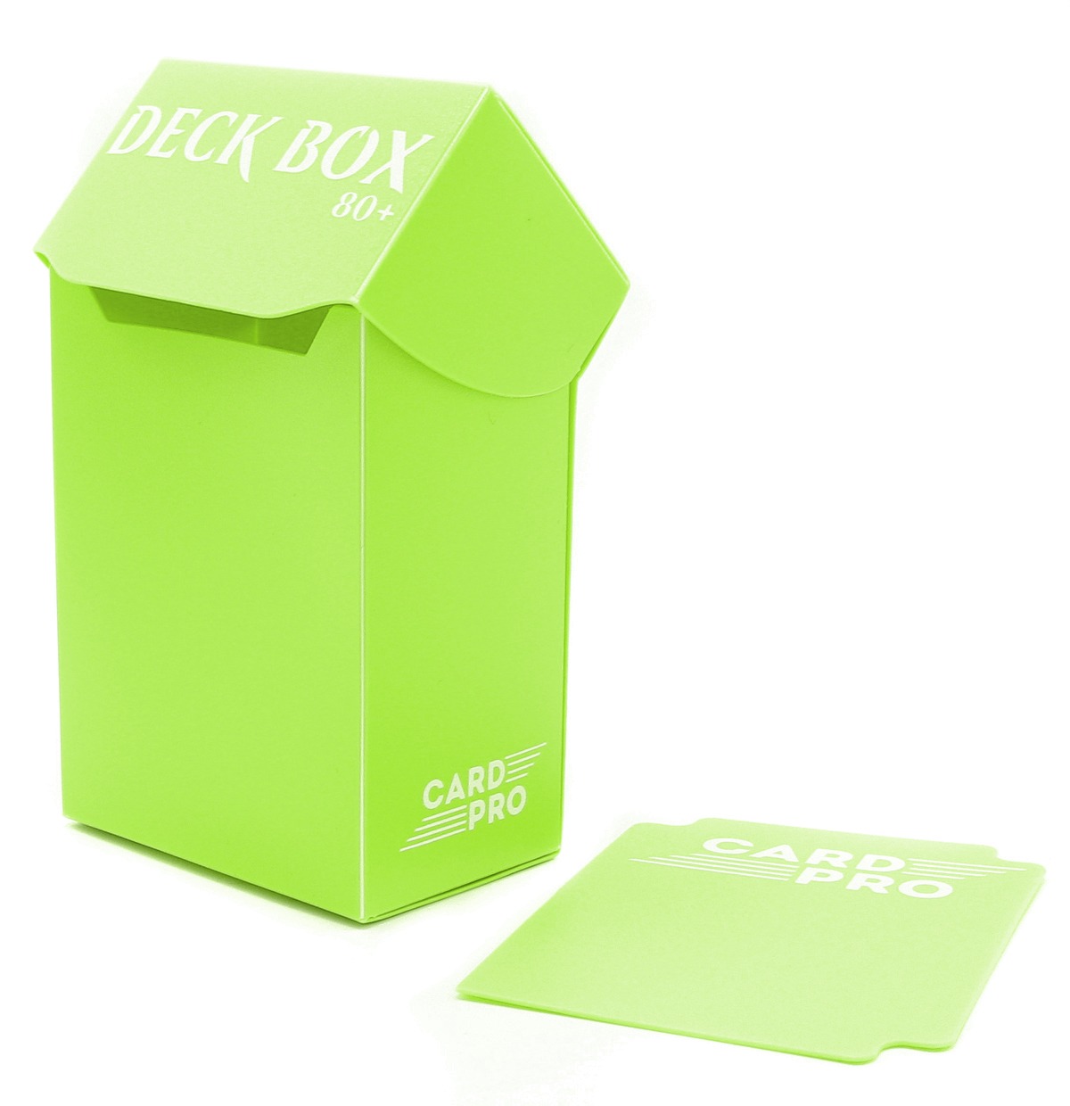

набор из 5 пластиковых коробочек card-pro - зелёная (80+ карт)