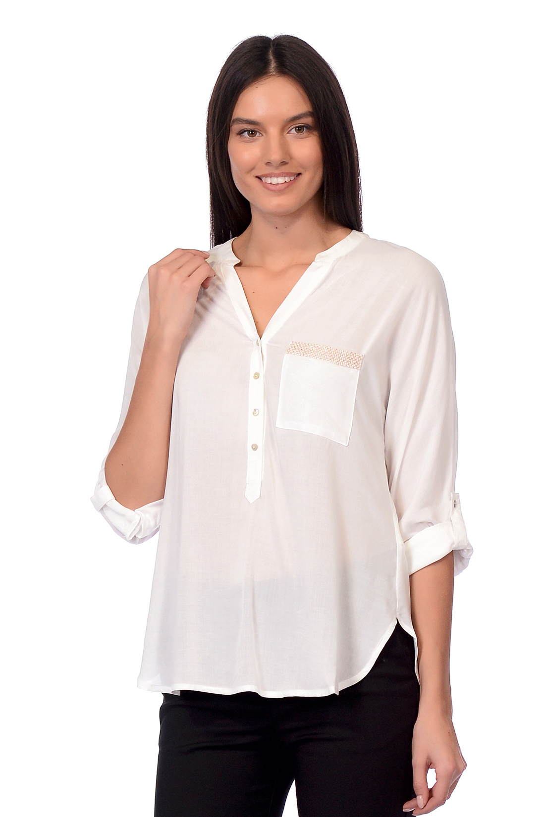 

Блуза женская Zabaione K016205 белая 2XL, K016205