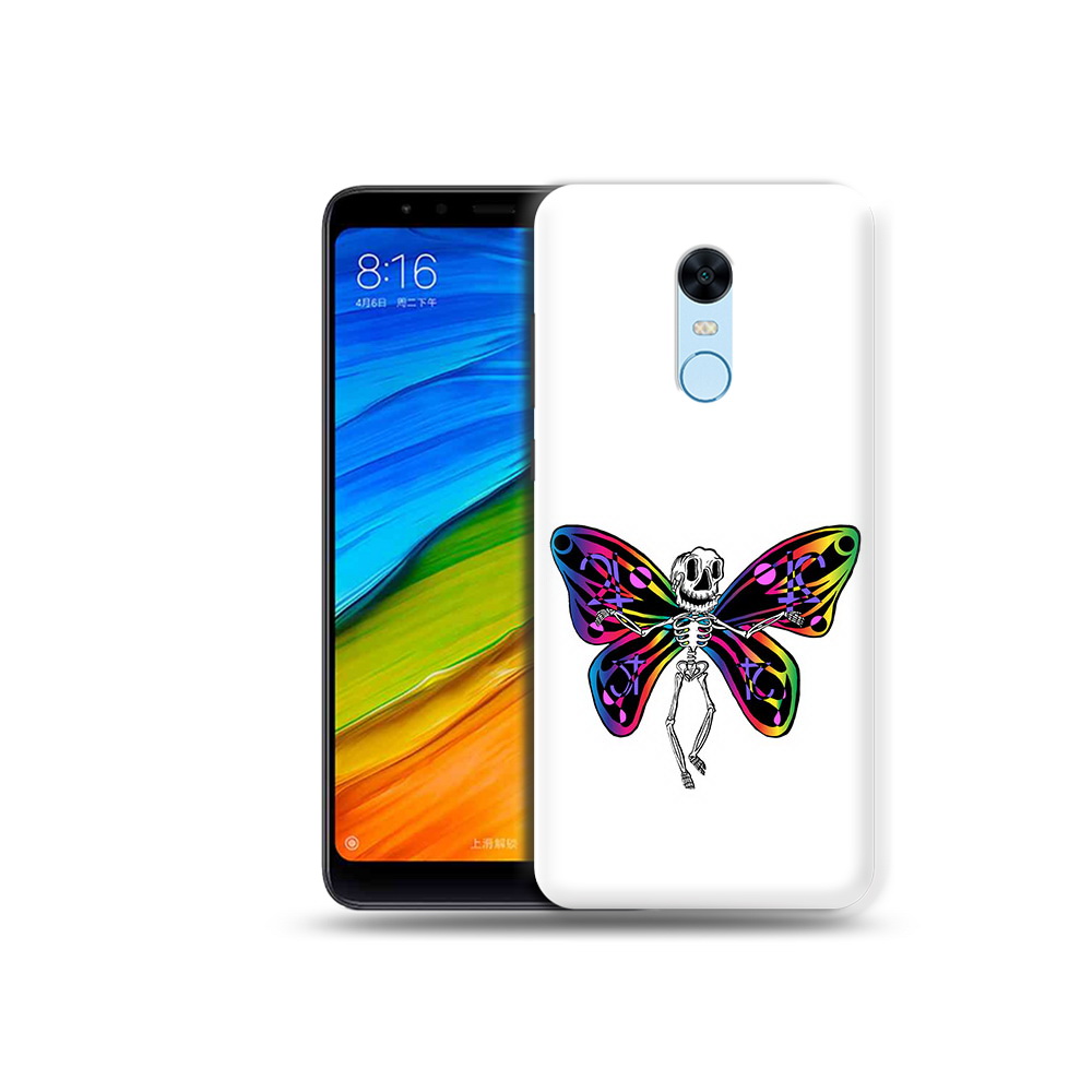 

Чехол MyPads Tocco для Xiaomi Redmi 5 Plus эффект бабочки (PT94743.327.701), Прозрачный, Tocco