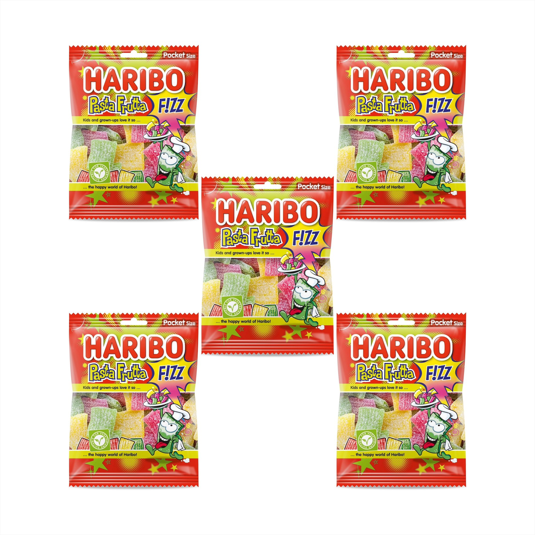 фото Жевательный мармелад haribo паста фрутта 5 шт по 70 г