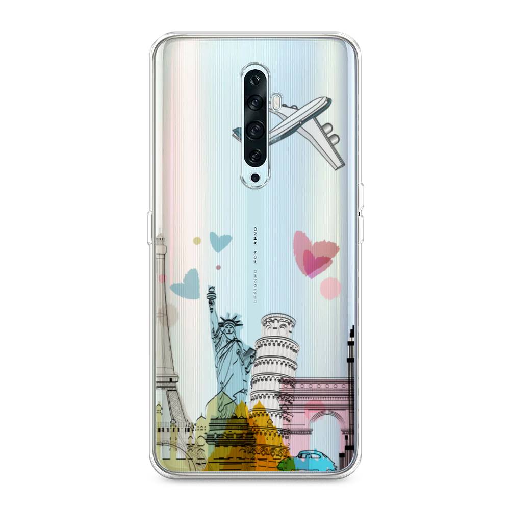 

Чехол Awog на Oppo Reno 2Z "Самолет путешествий", Разноцветный, 251850-10
