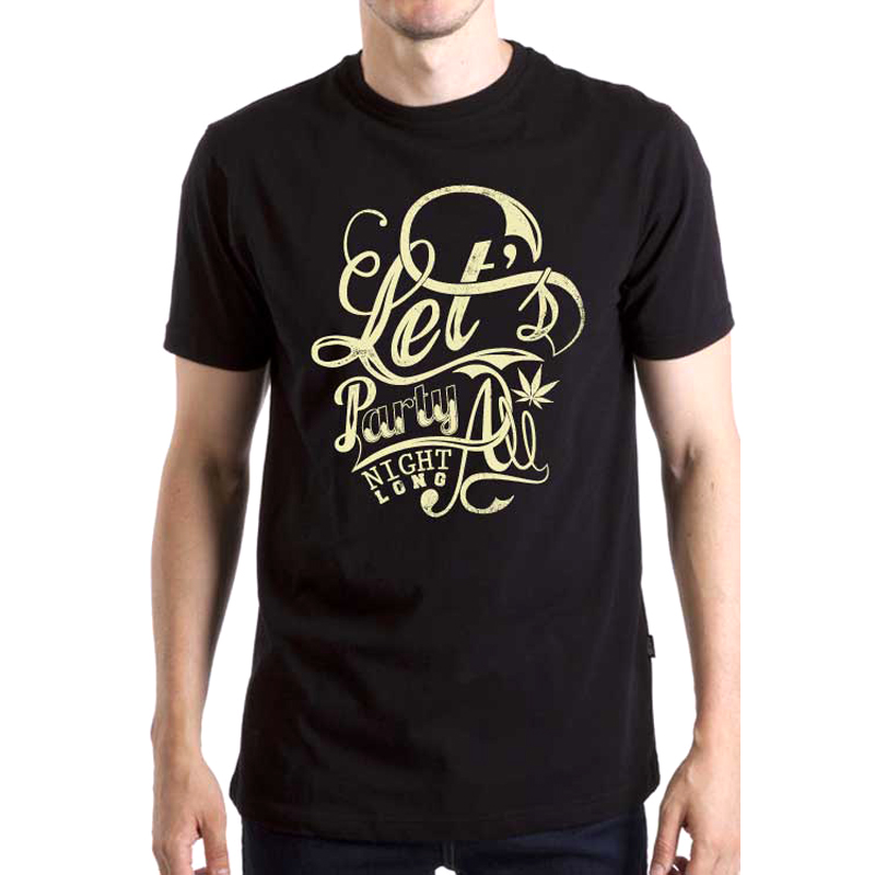 

Футболка унисекс NoBrand Lets Party Night Long черная M, Черный, Lets Party Night Long