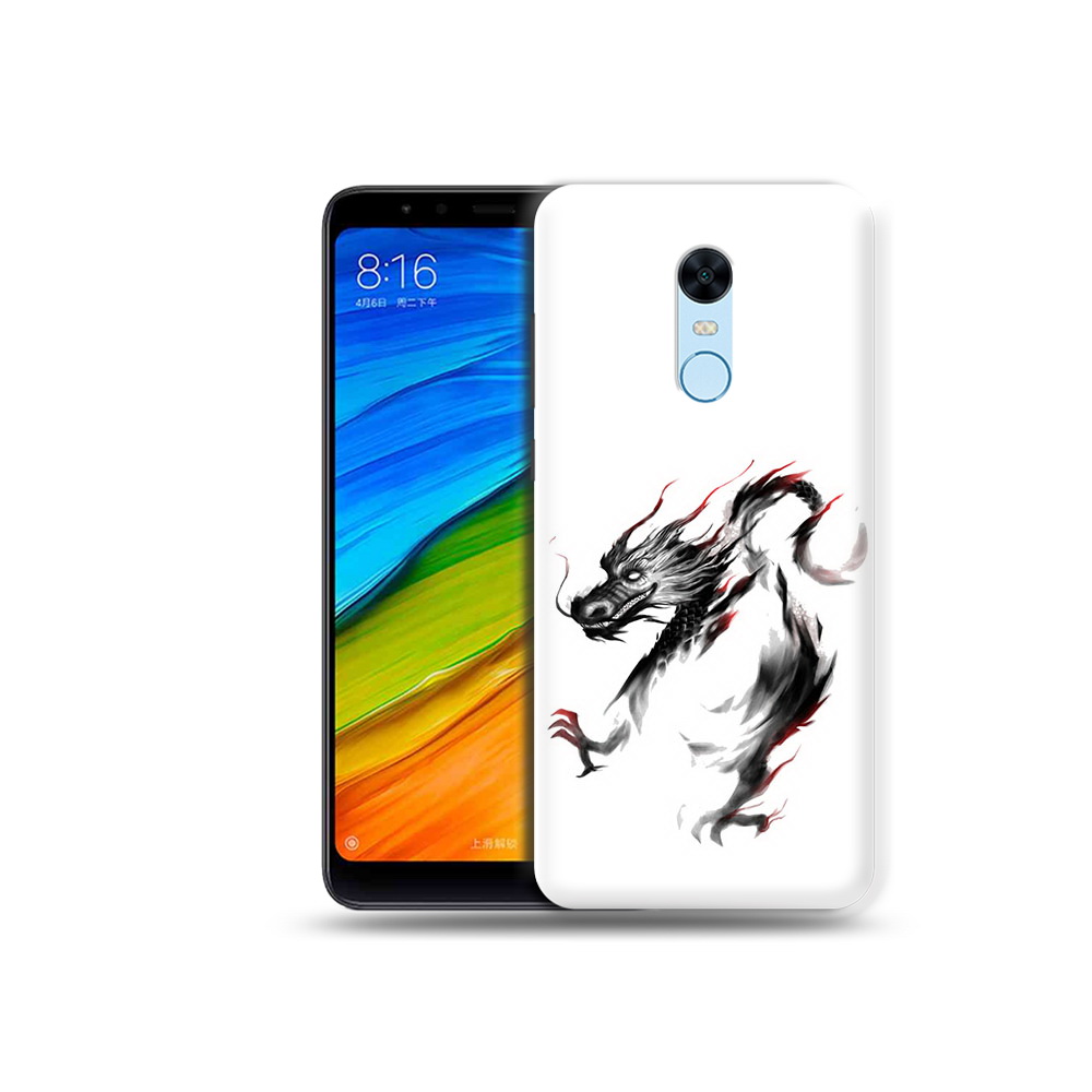 Чехол MyPads Tocco для Xiaomi Redmi 5 Plus черный дракон (PT94743.327.690)
