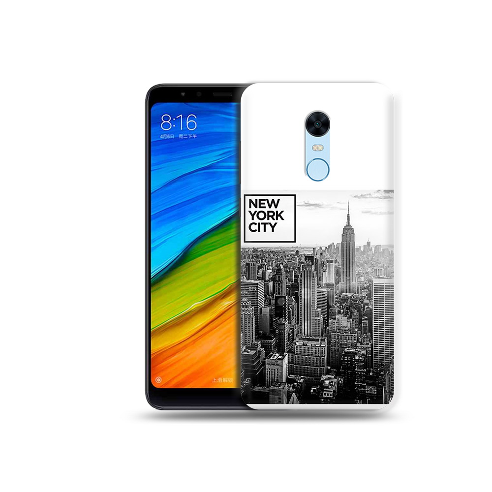 

Чехол MyPads Tocco для Xiaomi Redmi 5 Plus черно белый ньюерк (PT94743.327.686), Прозрачный, Tocco