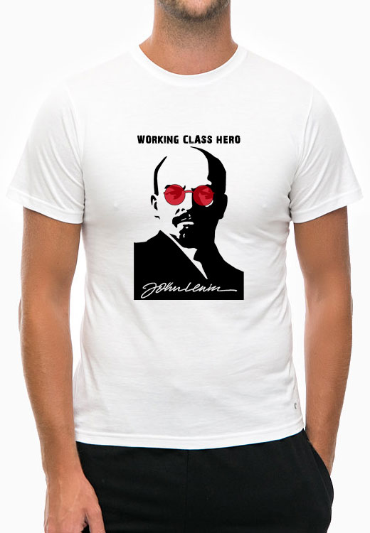 

Футболка унисекс NoBrand Lenin Working Class Hero белая XL, Белый, Lenin Working Class Hero