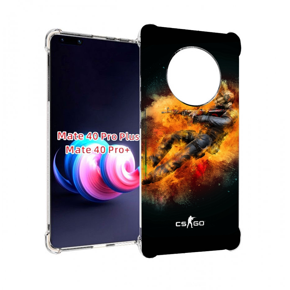 

Чехол MyPads CS-go-Контр-террорист мужской для Huawei Mate 40 Pro+ Plus, Прозрачный, Tocco