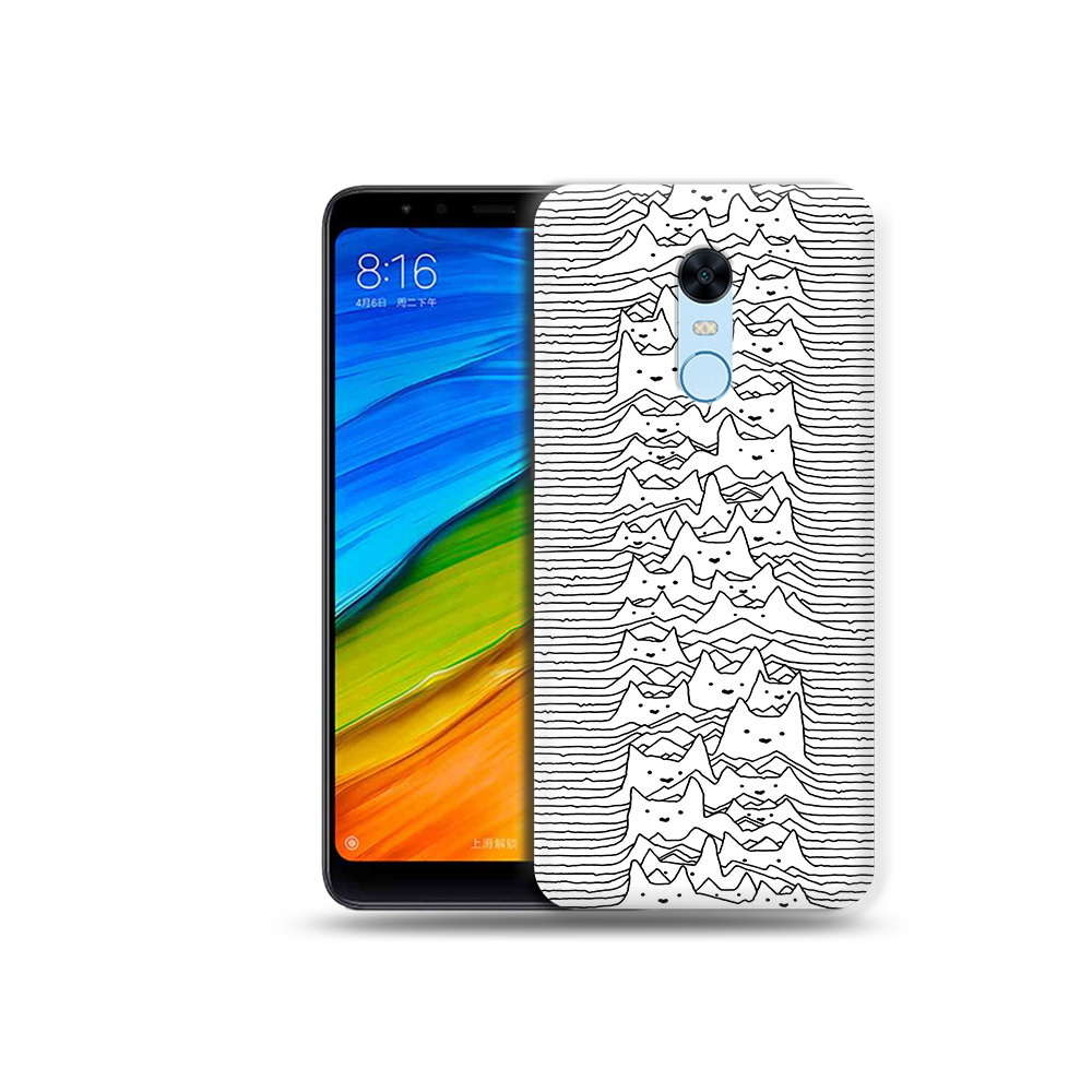 

Чехол MyPads Tocco для Xiaomi Redmi 5 Plus черно белые коты 3D (PT94743.327.682), Прозрачный, Tocco