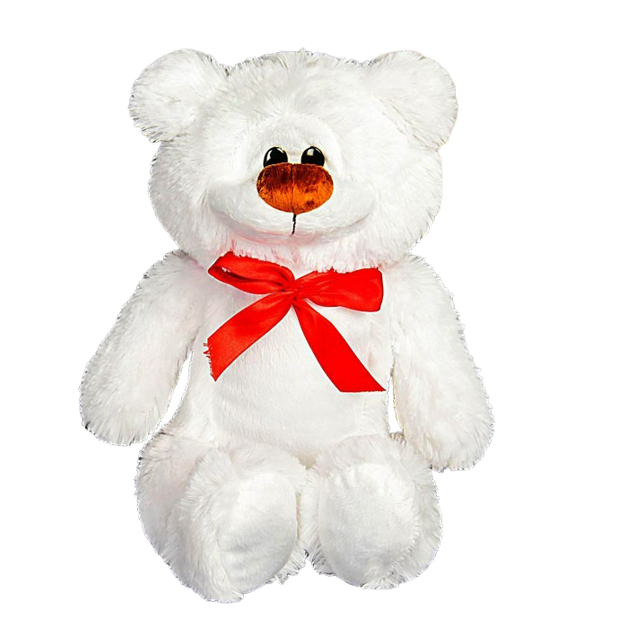 фото Мягкая игрушка бока медведь брэд цвет белый 44 см 1601201