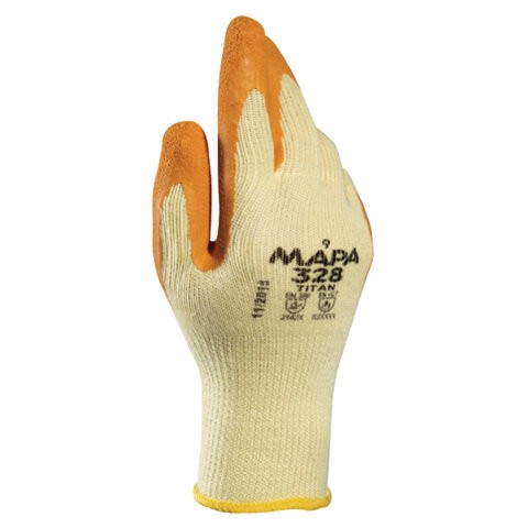 Перчатки текстильные MAPA Enduro/Titan 328, р. 8 M, оранжевые/желтые