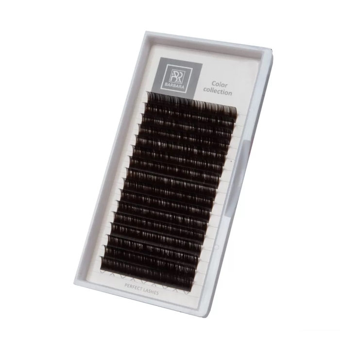 

Ресницы для наращивания BARBARA Dark Chocolate, C, 0.07, 7 mm, Коричневый