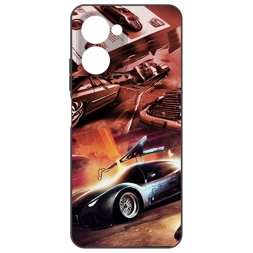 

Чехол-накладка Krutoff Soft Case Автодинамика для Realme C33 2023 черный