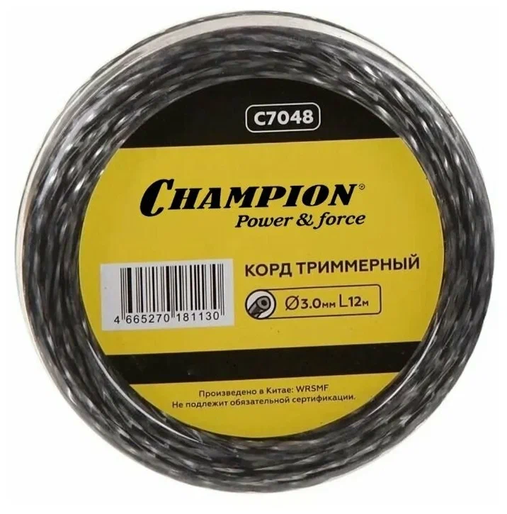 

Корд тримм. Champion Tri-twist 3.0мм х 12м (витой треугольник)