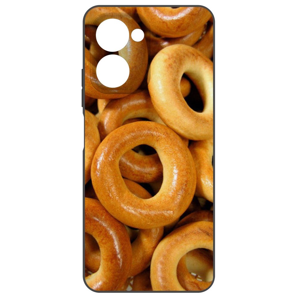 

Чехол-накладка Krutoff Soft Case Сушки для Realme C33 2023 черный
