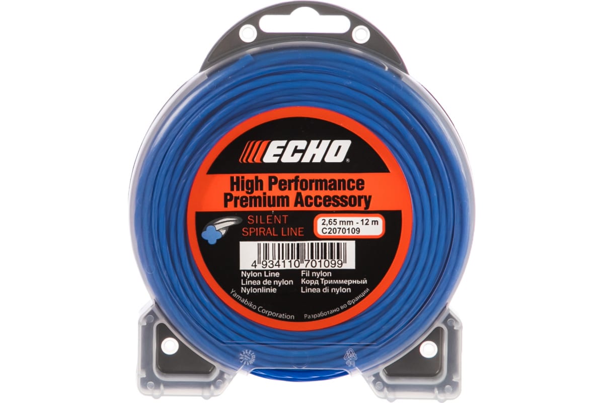 

Корд трим. Echo Silent Spiral Line 2,7мм x 12м (витой), Синий