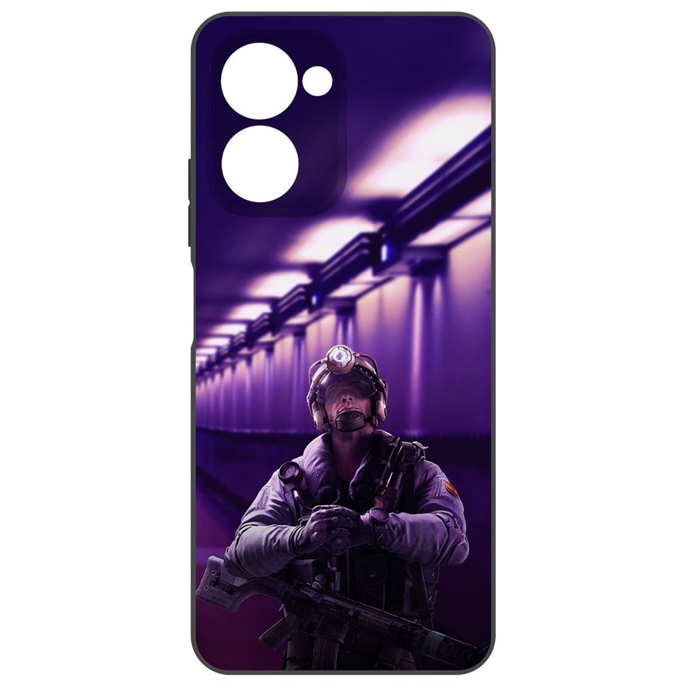 

Чехол-накладка Krutoff Soft Case Cтандофф 2 (Standoff 2) - Неон для Realme C33 2023 черный