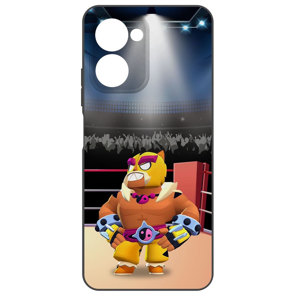 

Чехол-накладка Krutoff Soft Case Brawl Stars - Эль Тигро для Realme C33 2023 черный