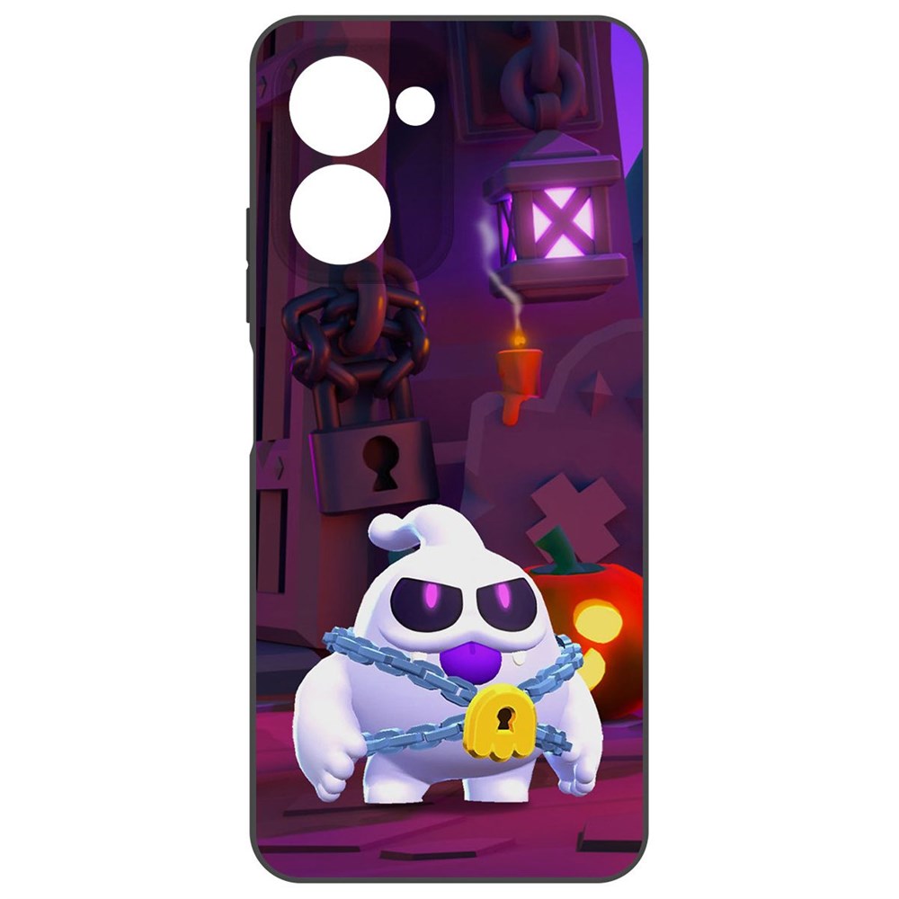 

Чехол-накладка Krutoff Soft Case Brawl Stars - Призрак Скуик для Realme C33 2023 черный