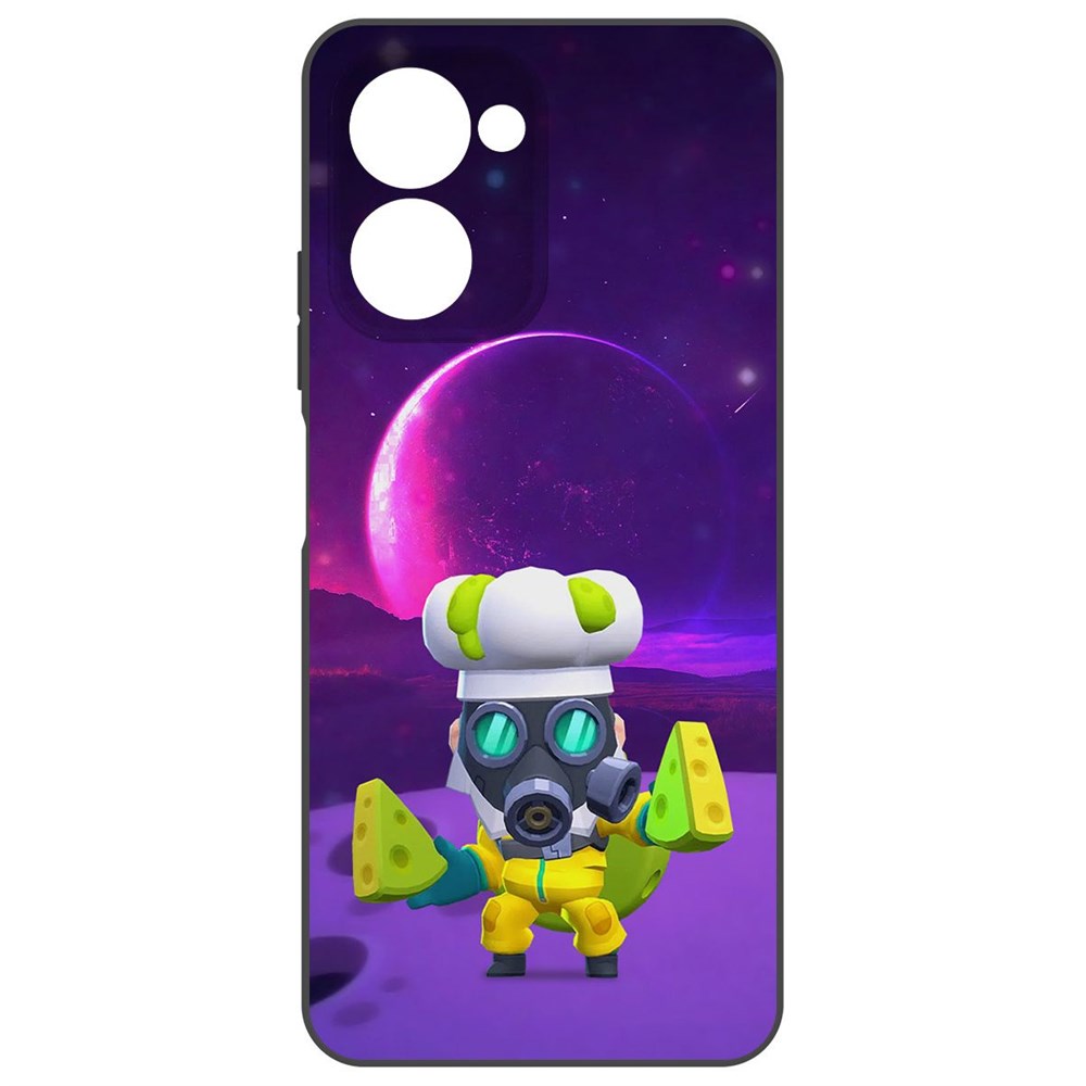 Чехол-накладка Krutoff Soft Case Brawl Stars - Майк с плесенью для Realme C33 2023 черный