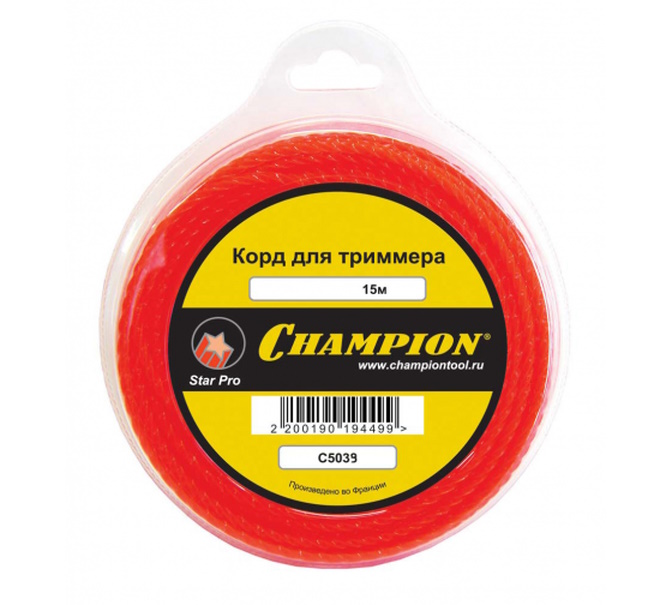 

Корд тримм. Champion Star Pro 2.0мм х 15м (звезда)